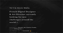 Desktop Screenshot of alexismalin.com